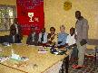 EREP Summit, 2004. Participants consisted of Western Wollega Bethel Synod Administrative Committee, the Co-directors of the Rishi Valley Education Centre of Madanapalle, India, and a representative from Wellspring, Inc. and the Presbytery of Susquehanna Valley.